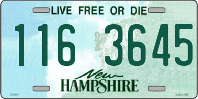 NH license plate 1163645