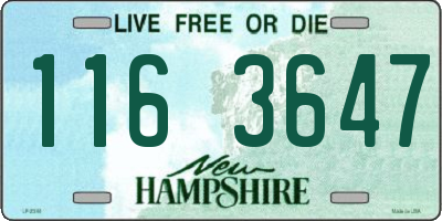 NH license plate 1163647