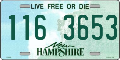 NH license plate 1163653