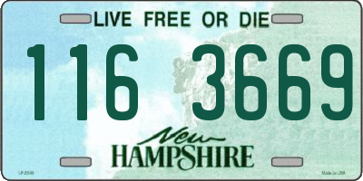 NH license plate 1163669