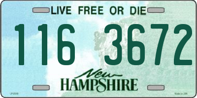 NH license plate 1163672