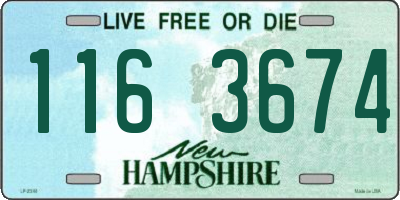 NH license plate 1163674