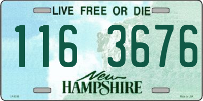 NH license plate 1163676