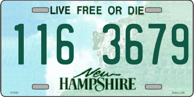 NH license plate 1163679