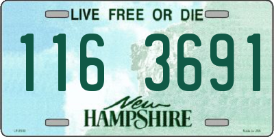 NH license plate 1163691