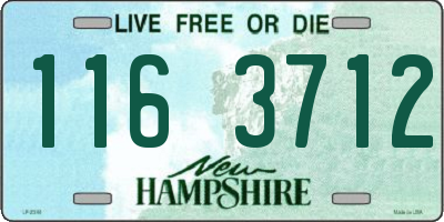 NH license plate 1163712