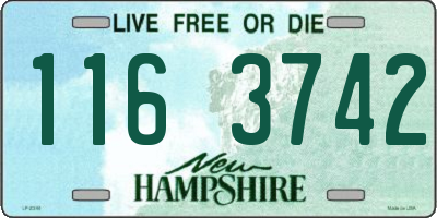 NH license plate 1163742