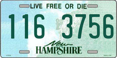 NH license plate 1163756