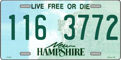 NH license plate 1163772