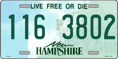 NH license plate 1163802