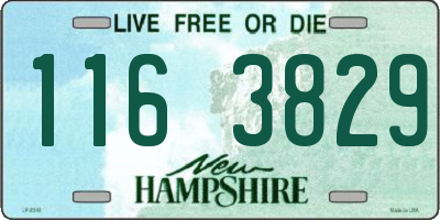 NH license plate 1163829
