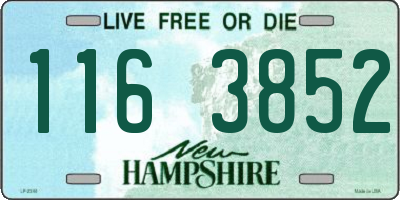 NH license plate 1163852