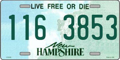 NH license plate 1163853