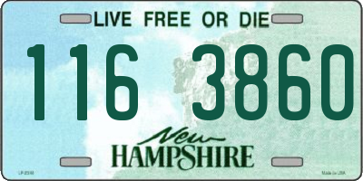 NH license plate 1163860
