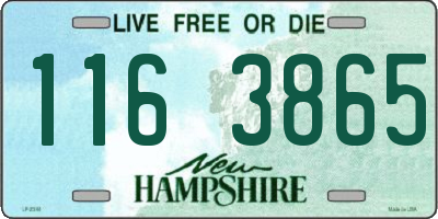 NH license plate 1163865