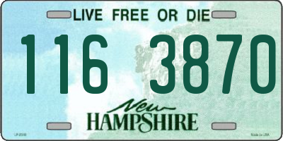 NH license plate 1163870