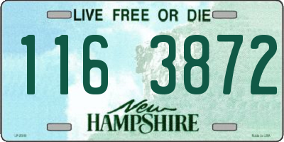 NH license plate 1163872