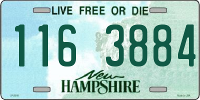 NH license plate 1163884