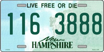 NH license plate 1163888