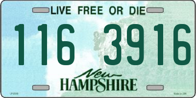 NH license plate 1163916