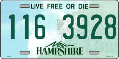 NH license plate 1163928