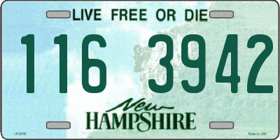 NH license plate 1163942