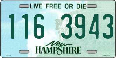 NH license plate 1163943