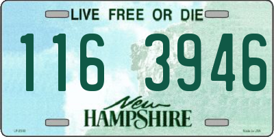 NH license plate 1163946