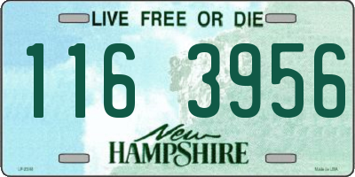 NH license plate 1163956