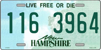 NH license plate 1163964