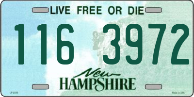 NH license plate 1163972