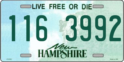 NH license plate 1163992