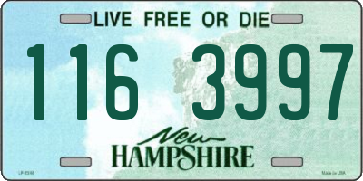NH license plate 1163997