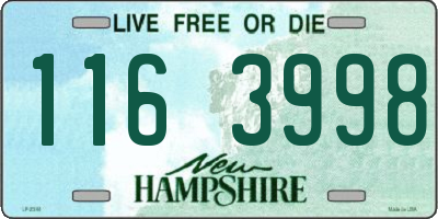 NH license plate 1163998
