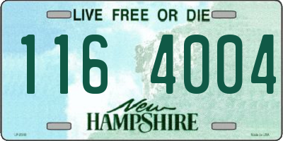 NH license plate 1164004