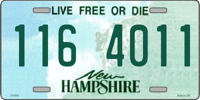 NH license plate 1164011