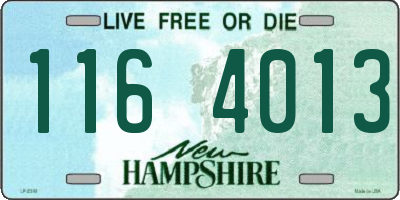NH license plate 1164013