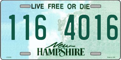 NH license plate 1164016