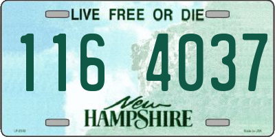 NH license plate 1164037