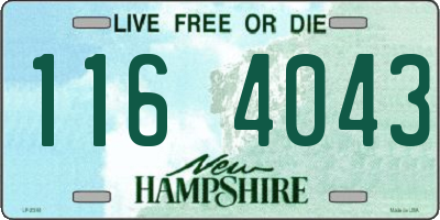 NH license plate 1164043