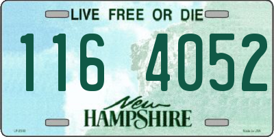 NH license plate 1164052