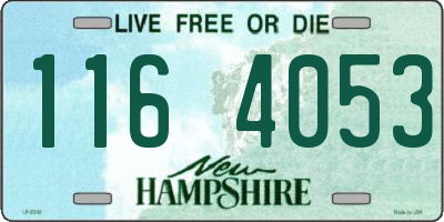 NH license plate 1164053