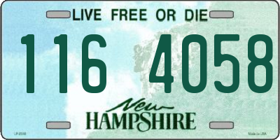 NH license plate 1164058