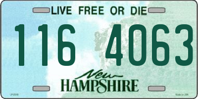 NH license plate 1164063