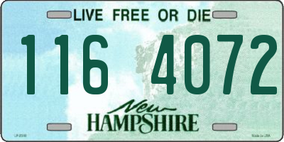 NH license plate 1164072