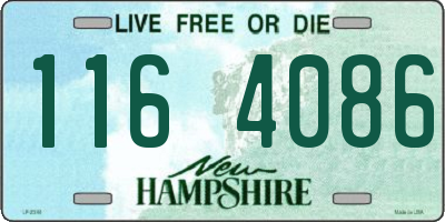 NH license plate 1164086