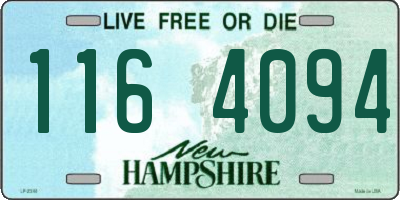 NH license plate 1164094