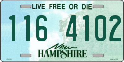 NH license plate 1164102