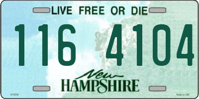 NH license plate 1164104