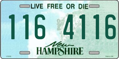 NH license plate 1164116